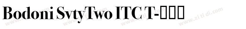 Bodoni SvtyTwo ITC T字体转换